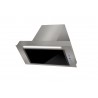 Okap do zabudowy Toflesz Lumino: inox czarne szkło, 850m3/h,  60 cm