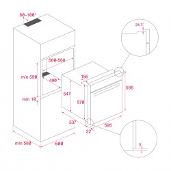 Zestaw Piekarnik do zabudowy Teka HCB 6545 + Płyta indukcyjna Teka BC 64000 BK TTC + okap Kernau KBH I 0160 B GLASS  promocja!