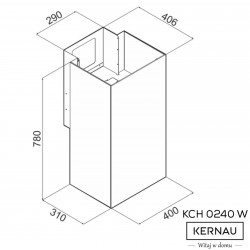 Kernau KCH 0240 B czarny przyścienny